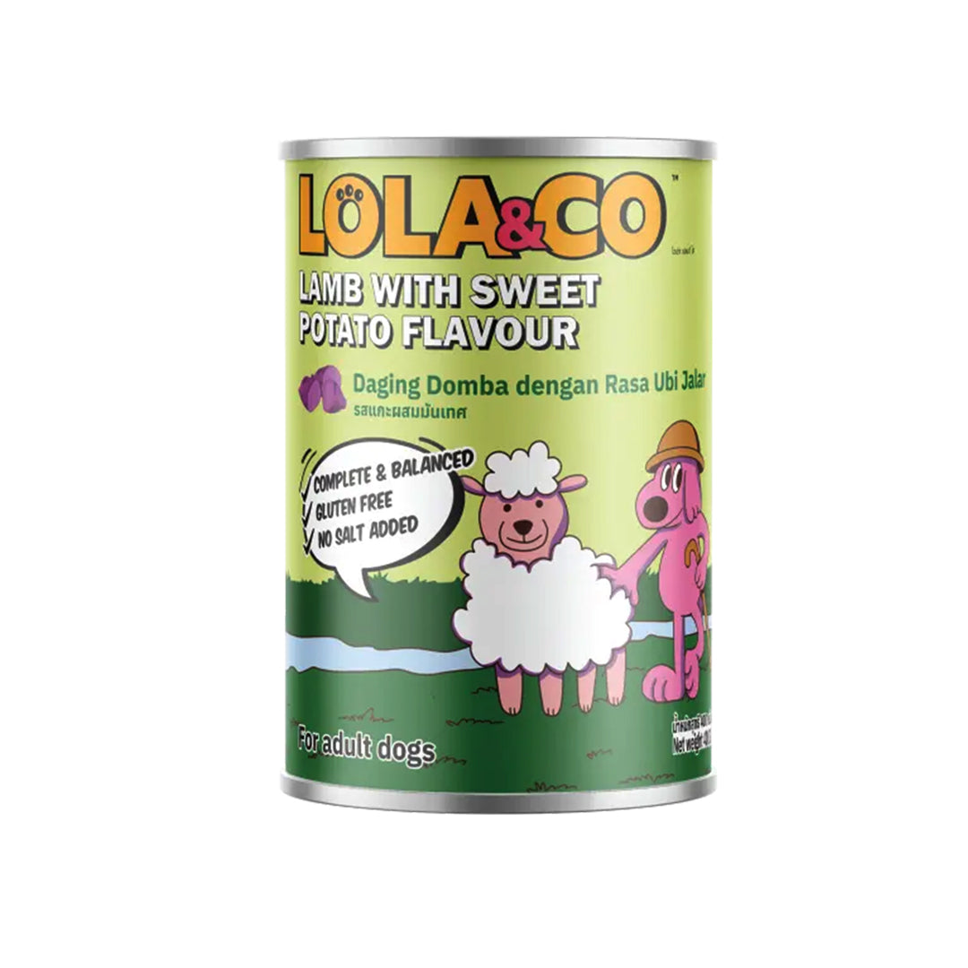 Lola & Co Dog Can Lamb with Sweet Potato flavour 400g (Pack of 2)